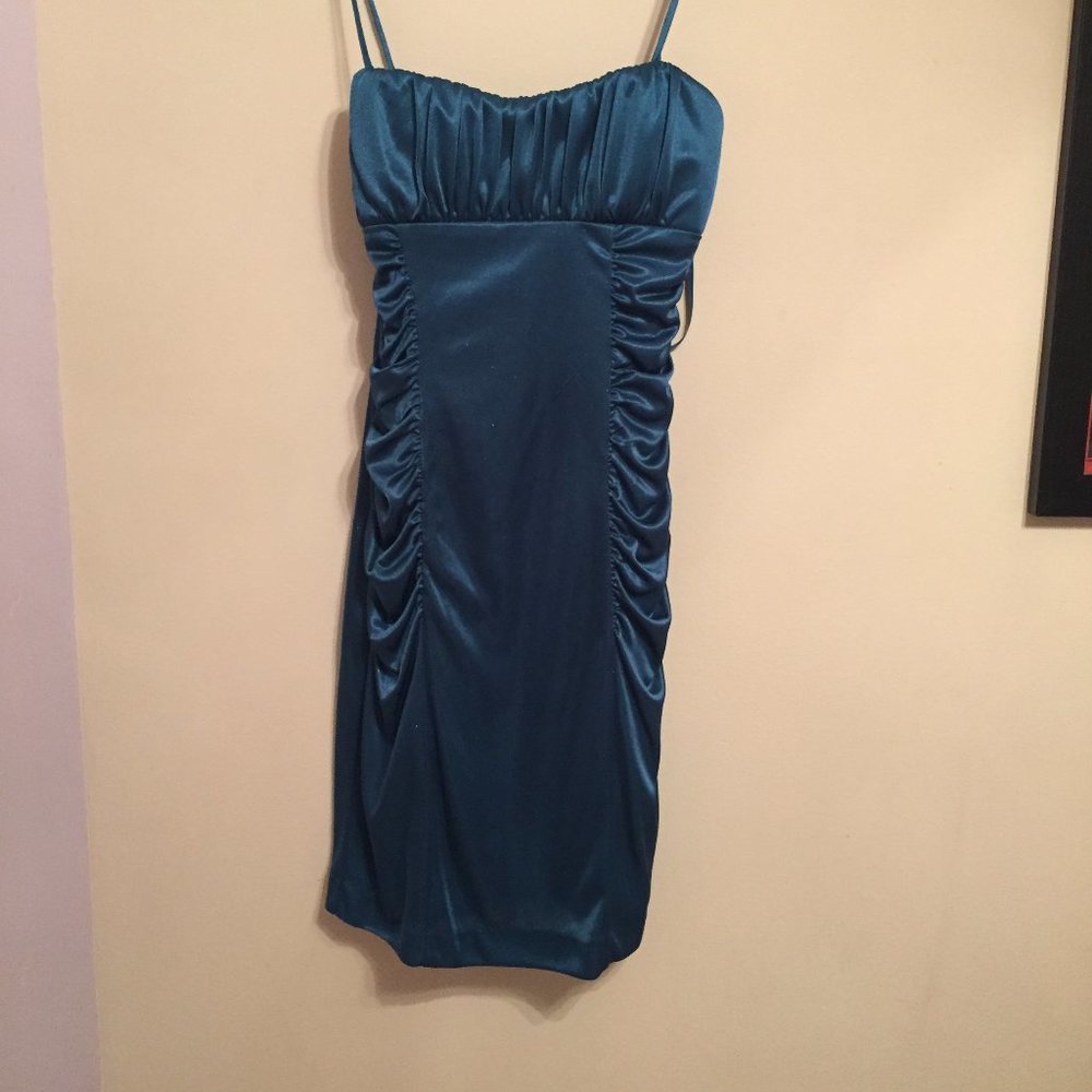 Teal Mini Dress
